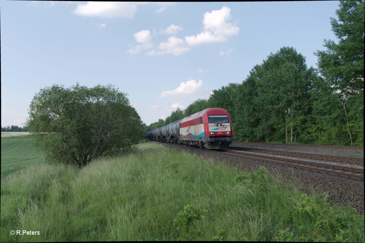 430 11 mit dem Kesselzug NMR - Regensburg bei Schönfeld. 12.06.15