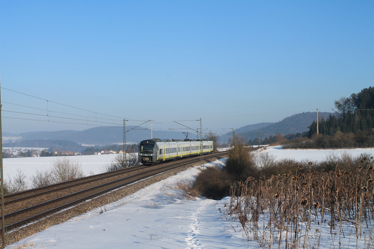 440 106 als ag84196 Plattling - Neumarkt(Oberpfalz) bei Darshofen. 21.01.17