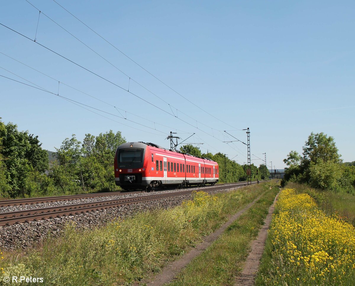 440 317-6 als RB53 RB 58044 Würzburg - Gemünden bei Thüngersheim. 02.06.21