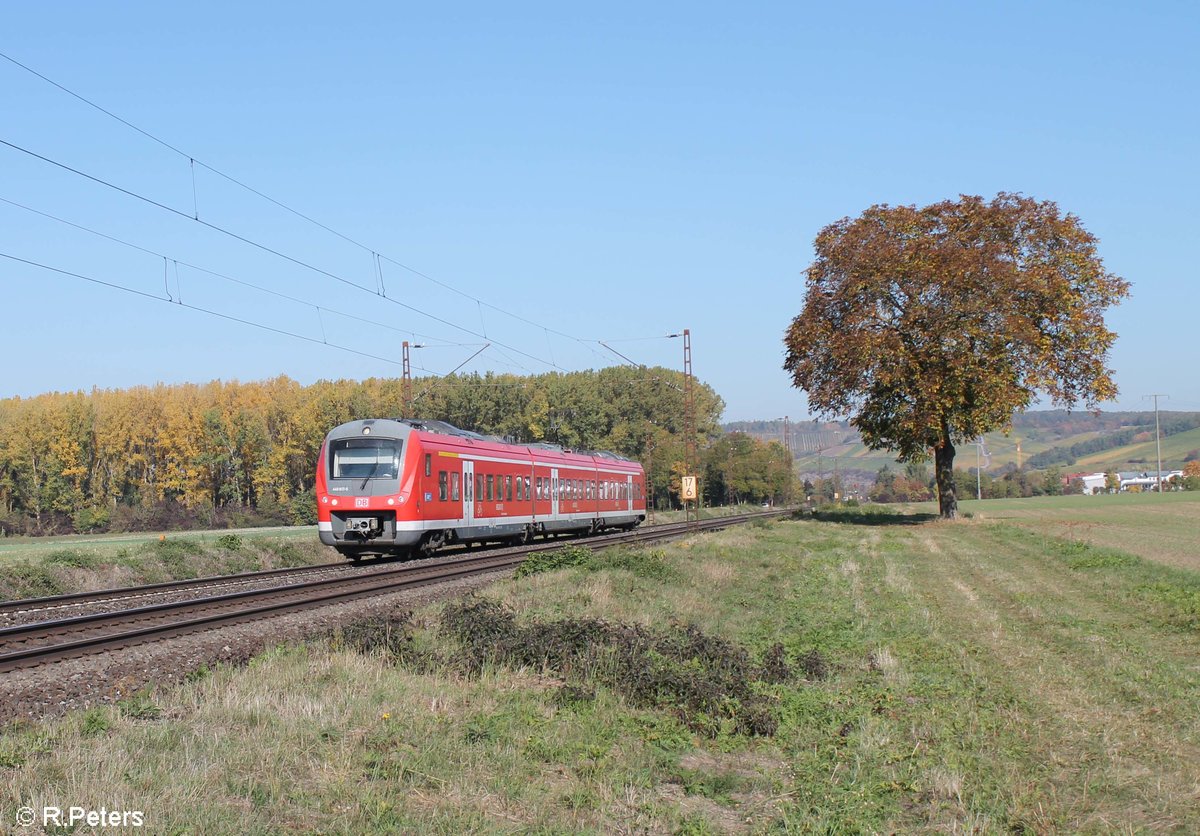 440 317-6 als RB58035/58037 Sterbfritz - Schweinfurt/Bamberg bei Retzbach-Zellingen. 13.10.18