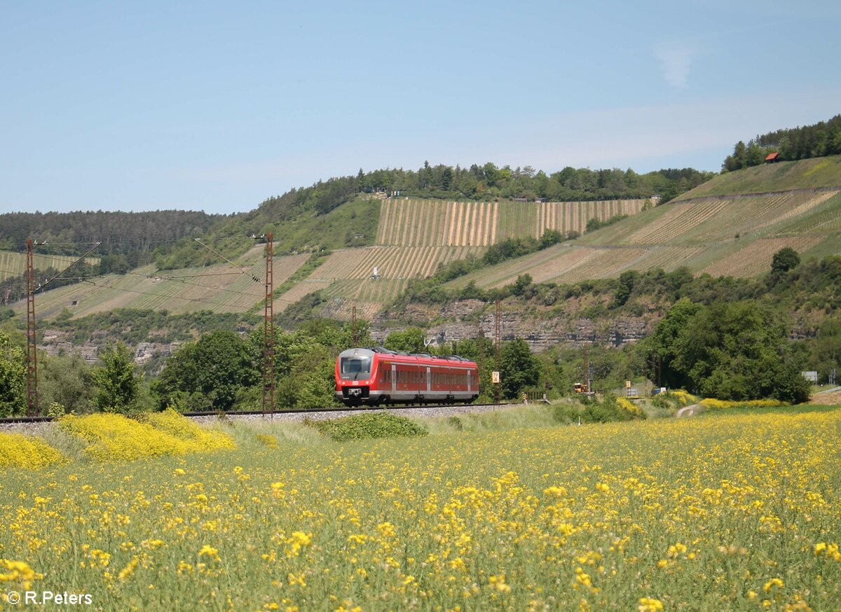 440 323-4 als RB 53 RB 58037 Gemünden - Schweinfurt bei Himmelstadt. 02.06.21