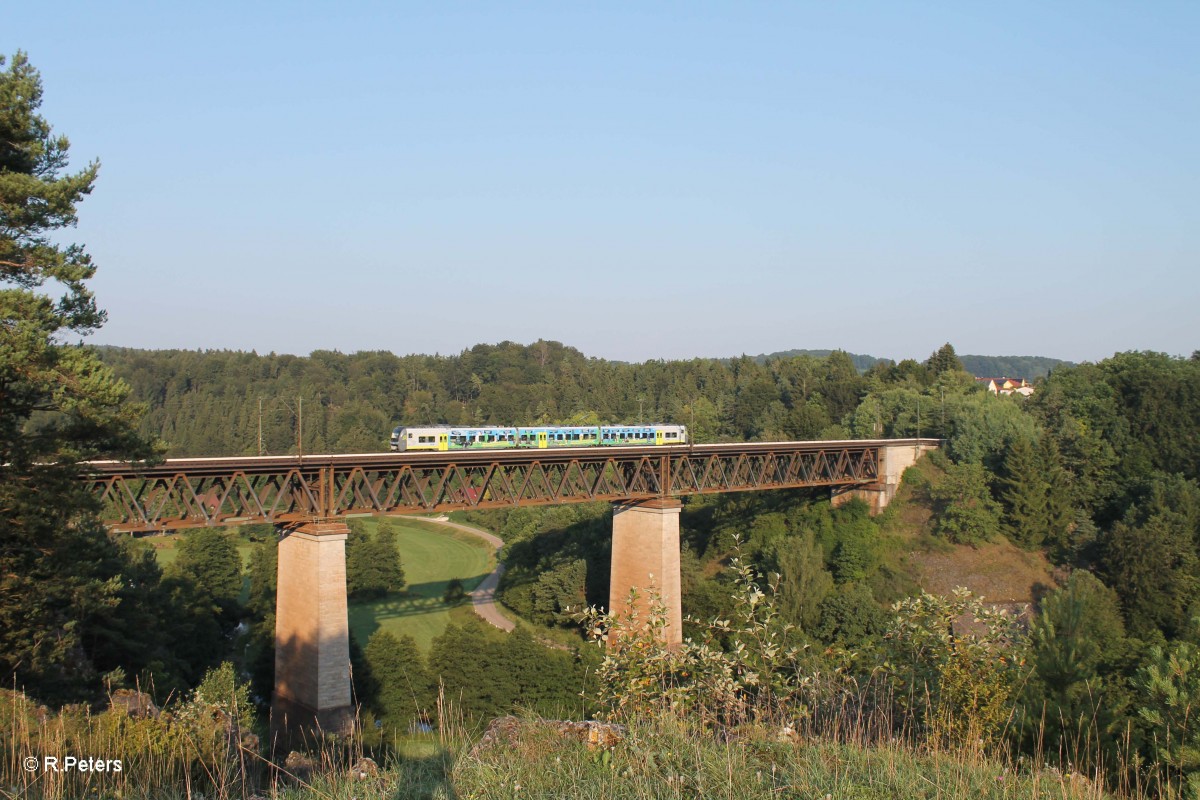 440 412  Werbung für die Stadt Donauwörth  als ag84405 Neumarkt/Oberpfalz - Plattling bei Beratzhausen. 25.07.14