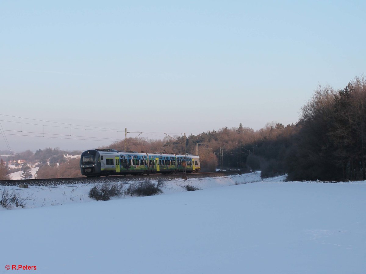 440 412  Werbung Stadt Donauwörth  als ag84187 Neumarkt(Oberpfalz) - Plattling bei Edlhausen. 21.01.17