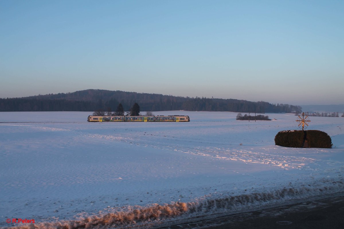 440 412  Werbung Stadt Donauwörth  als AG84203 Neumarkt(Oberpfalz) - Plattling bei Seubersdorf. 21.01.17