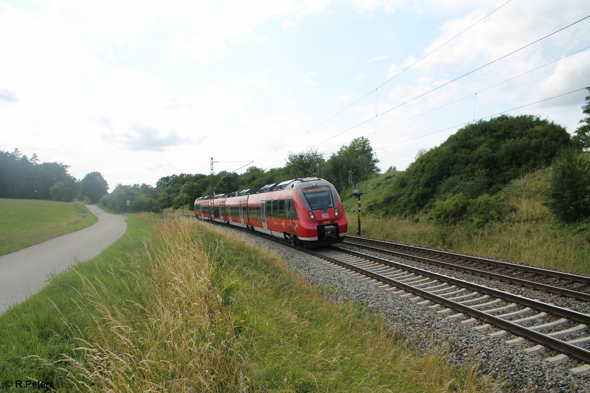 442 241 als S3 S39351 Nürnberg HBF - Neumarkt/oberpfalz bei Pölling. 16.07.23