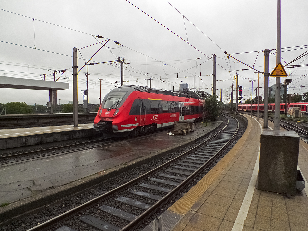 442 261 und 258 erreichen als RE9 von Siegen nach Aachen den Kölner Hauptbahnhof.