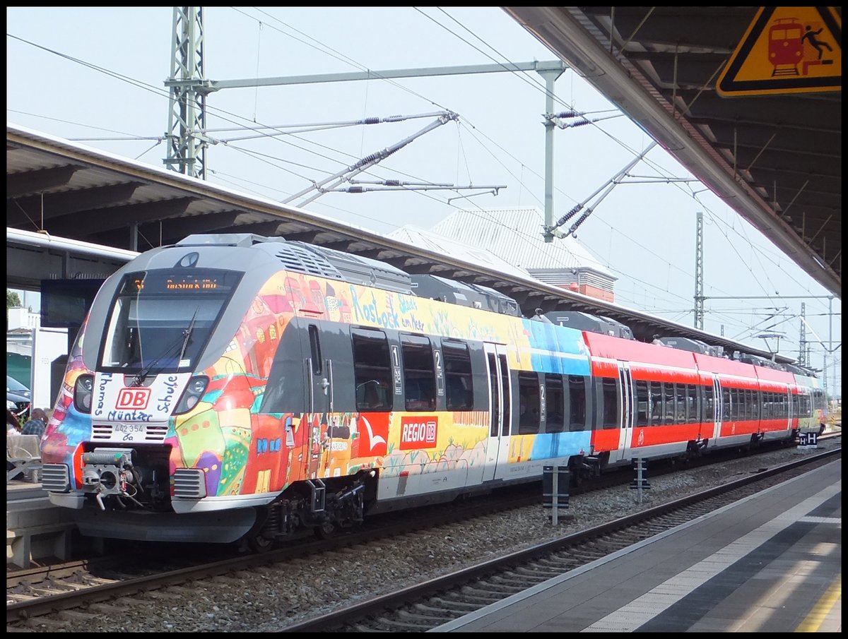 442 354 in Rostock am Hauptbahnhof am 08.07.2014