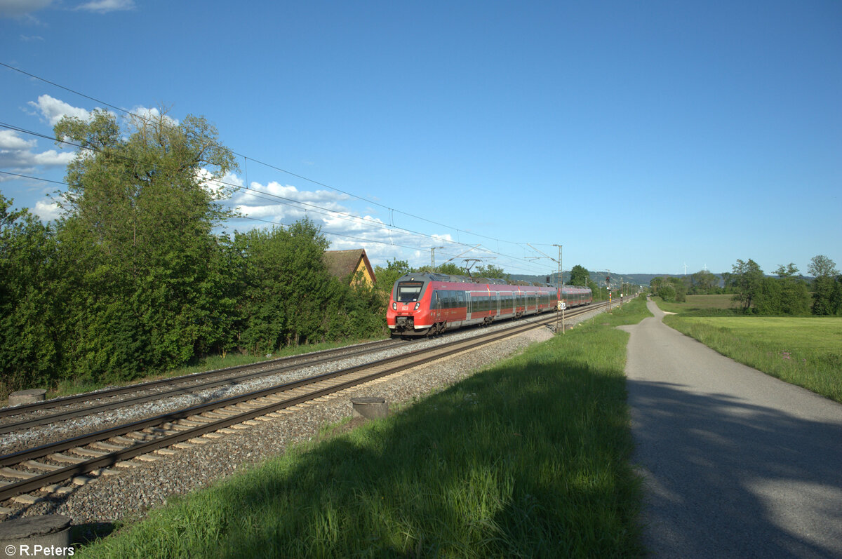 442 728  Oberasbach  als S1 39188 Neumarkt/Oberpfalz - Fürth bei Pölling. 14.05.24