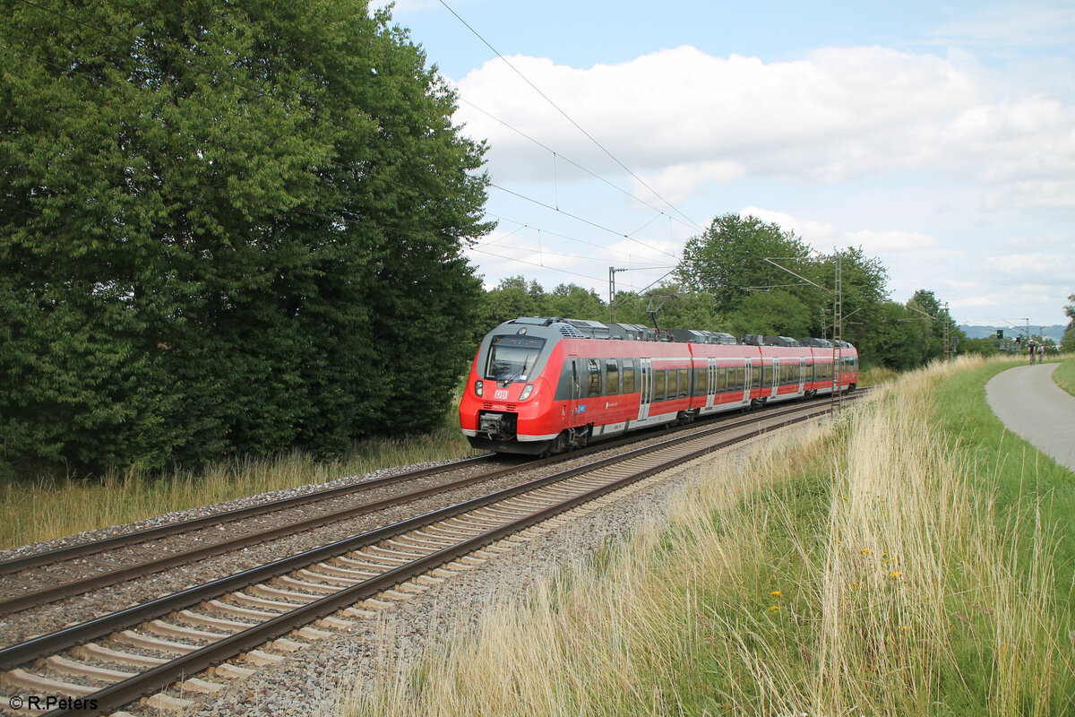 442 731 als S3 39352 Neumarkt/Oberpfalz - Nürnberg bei Pölling. 16.07.23