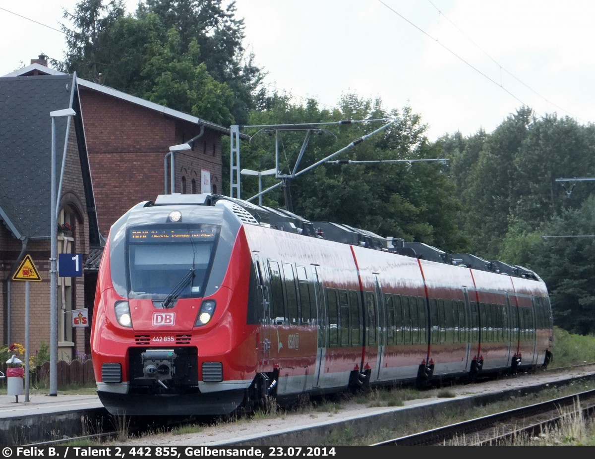 442 855 in Gelbensande am 23.07.2014 