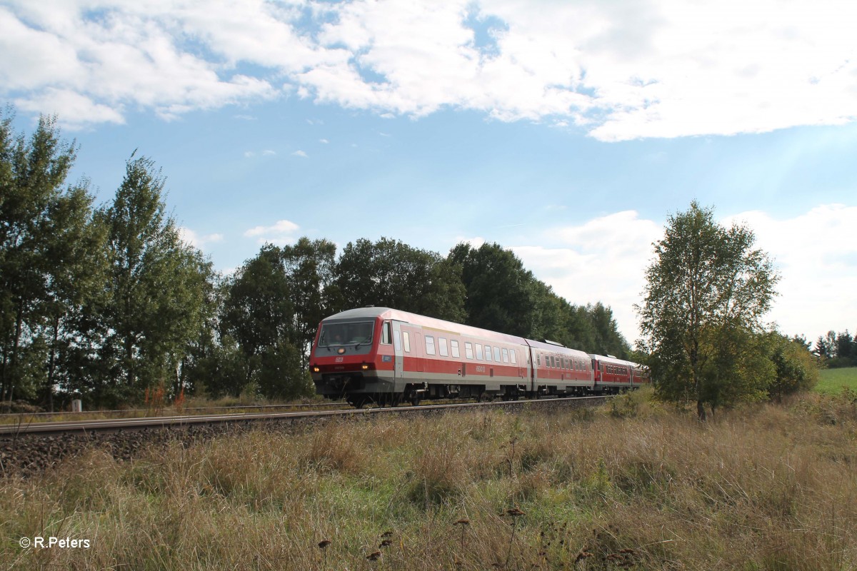 610 519 als RE 3696 Regensburg - Hof bei Schnfeld. 30.09.13