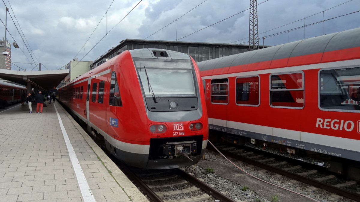 612-088 ruht sich in München Hbf ein wenig aus.