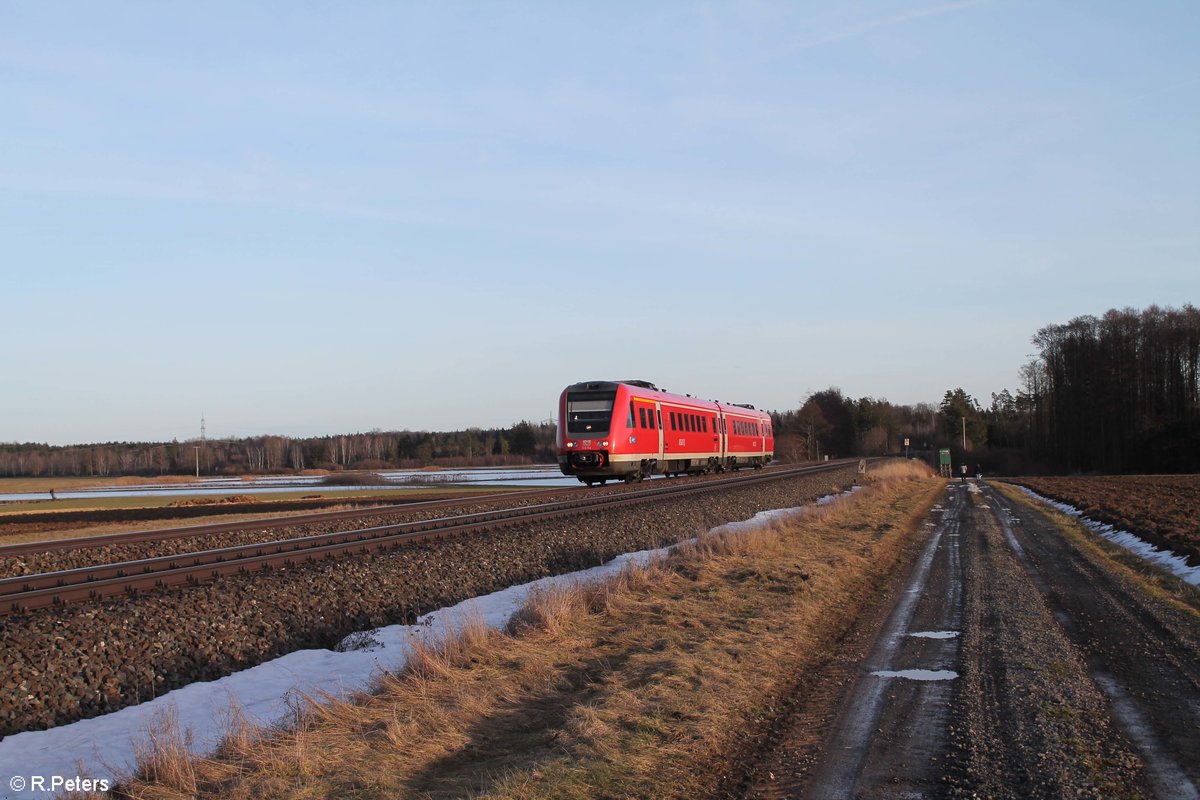 612 114 als RE bei Oberteich. 19.02.21