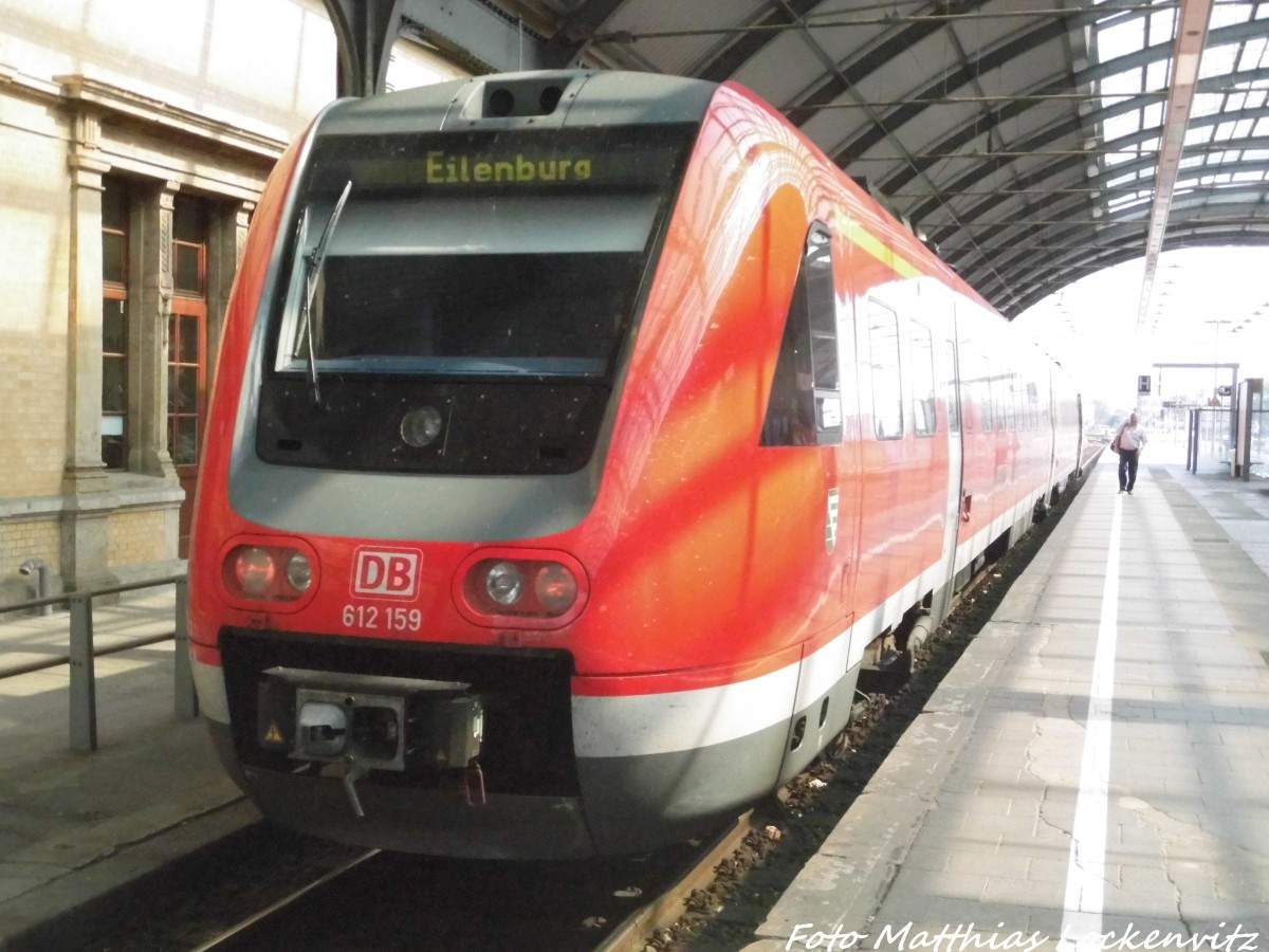 612 159 / 612 659 mit ziel Eilenburg im Bahnhof Halle (Saale) Hbf am 13.8.15