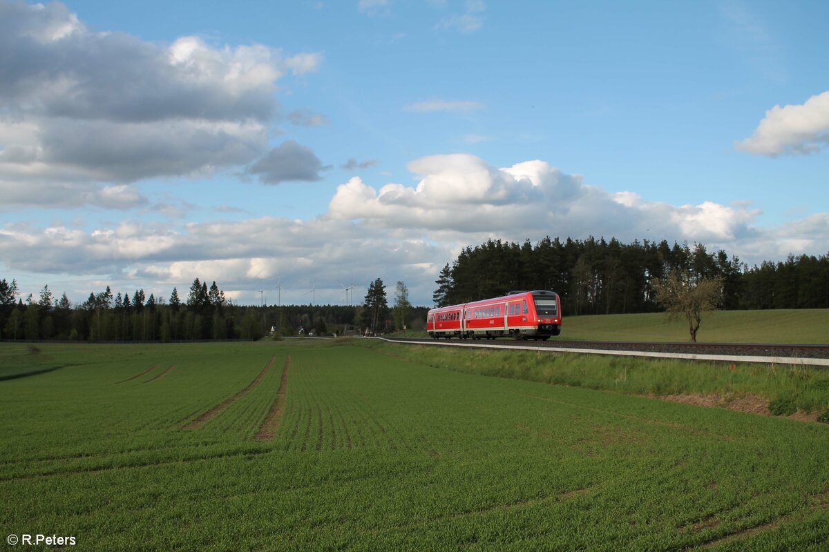 612 490 als RE 32 3436 Hof - Nürnberg bei Marktleuthen 23.05.21