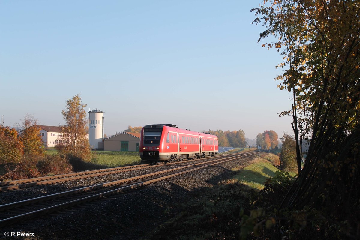 612 565 als RE 3428 Hof - Nürnberg bei Waldershof. 17.10.17