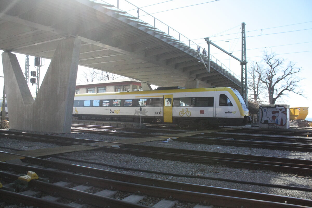 612 XXX / XXX auf Rangierfahrt im Bahnhof Lindau Insel (ehemals Lindau Hbf) am 24.3.21