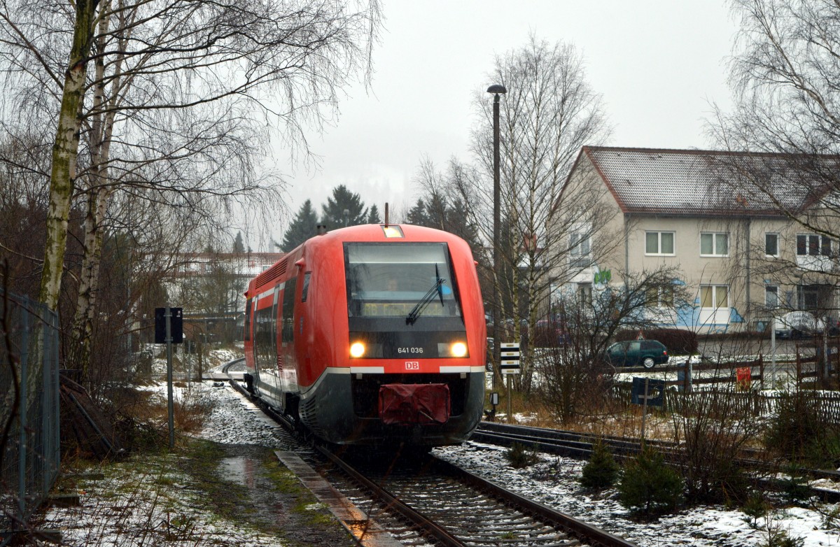 641 036 bei der Einfahrt in Friedrichroda am 02.04.2015