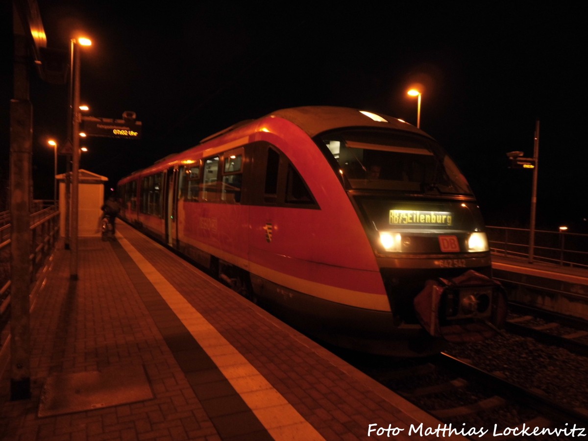 642 042 / 542 im Bahnhof Delitzsch ob Bf am 5.2.16