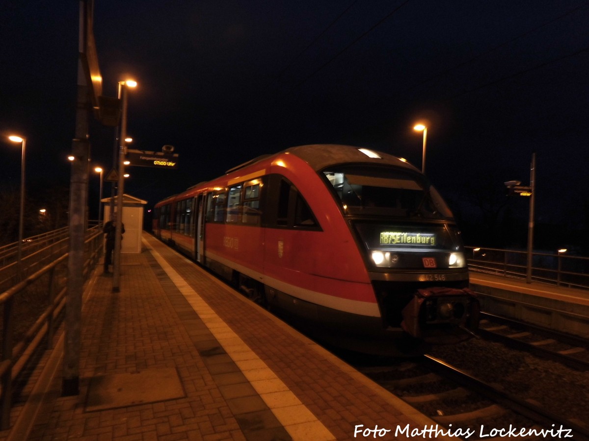 642 046 / 546 im Bahnhof Delitzsch ob Bf am 8.2.16