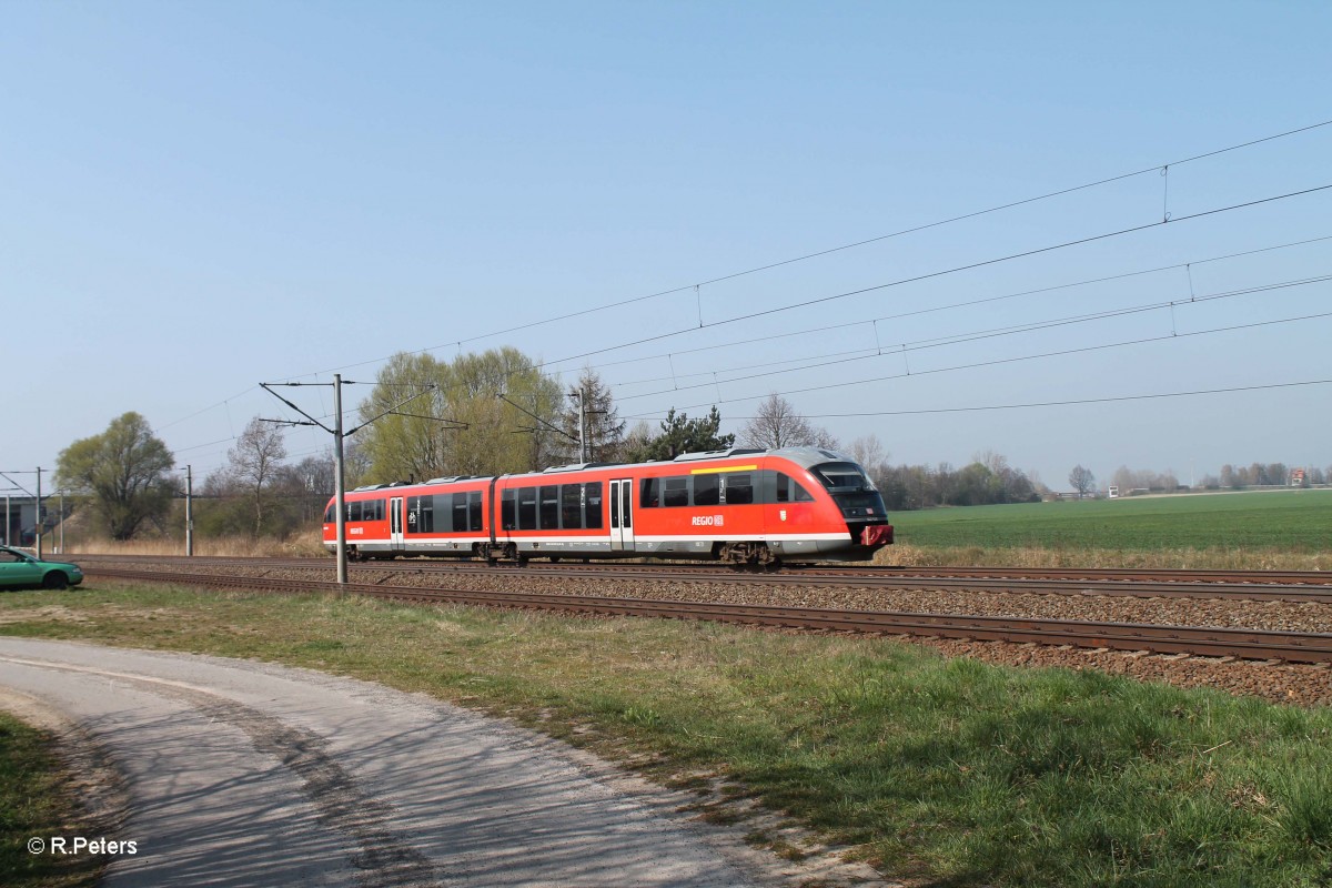 642 046-7 als RB 26365 Grimma ob Bf - Leipzig bei Borsdorf bei Leipzig. 29.03.14