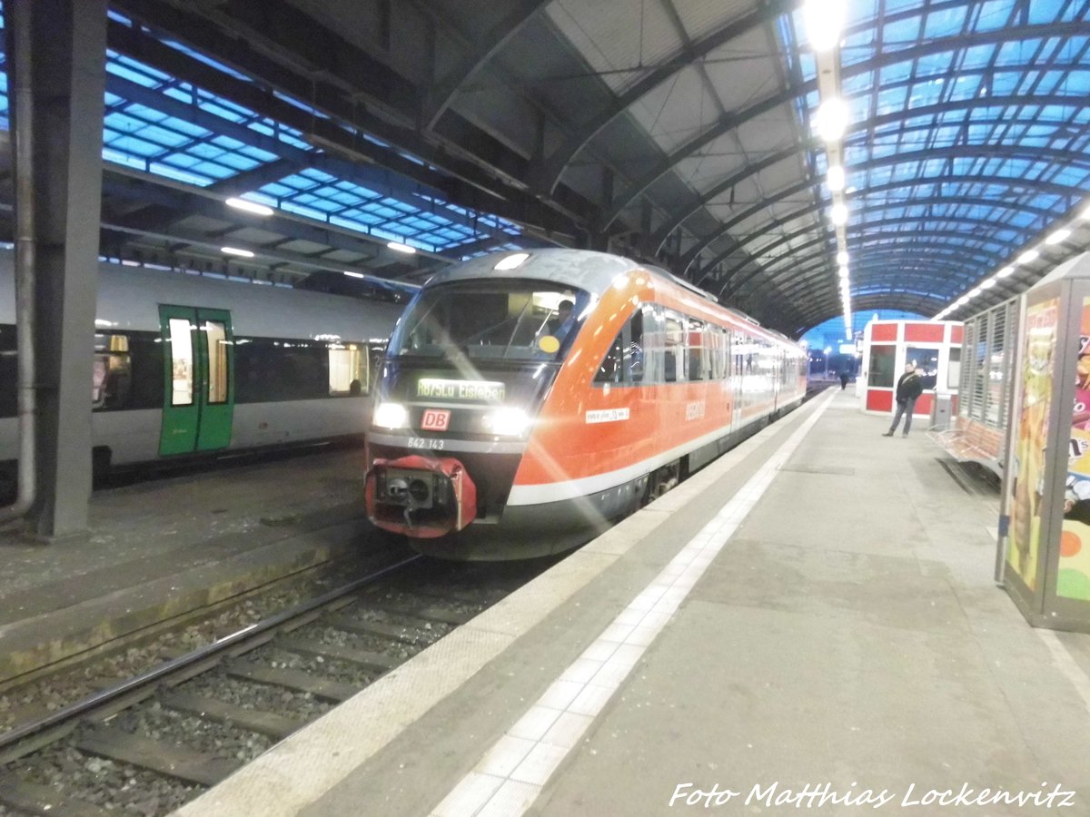 642 143 / 643 im Bahnhof Halle (Saale) am 29.3.16