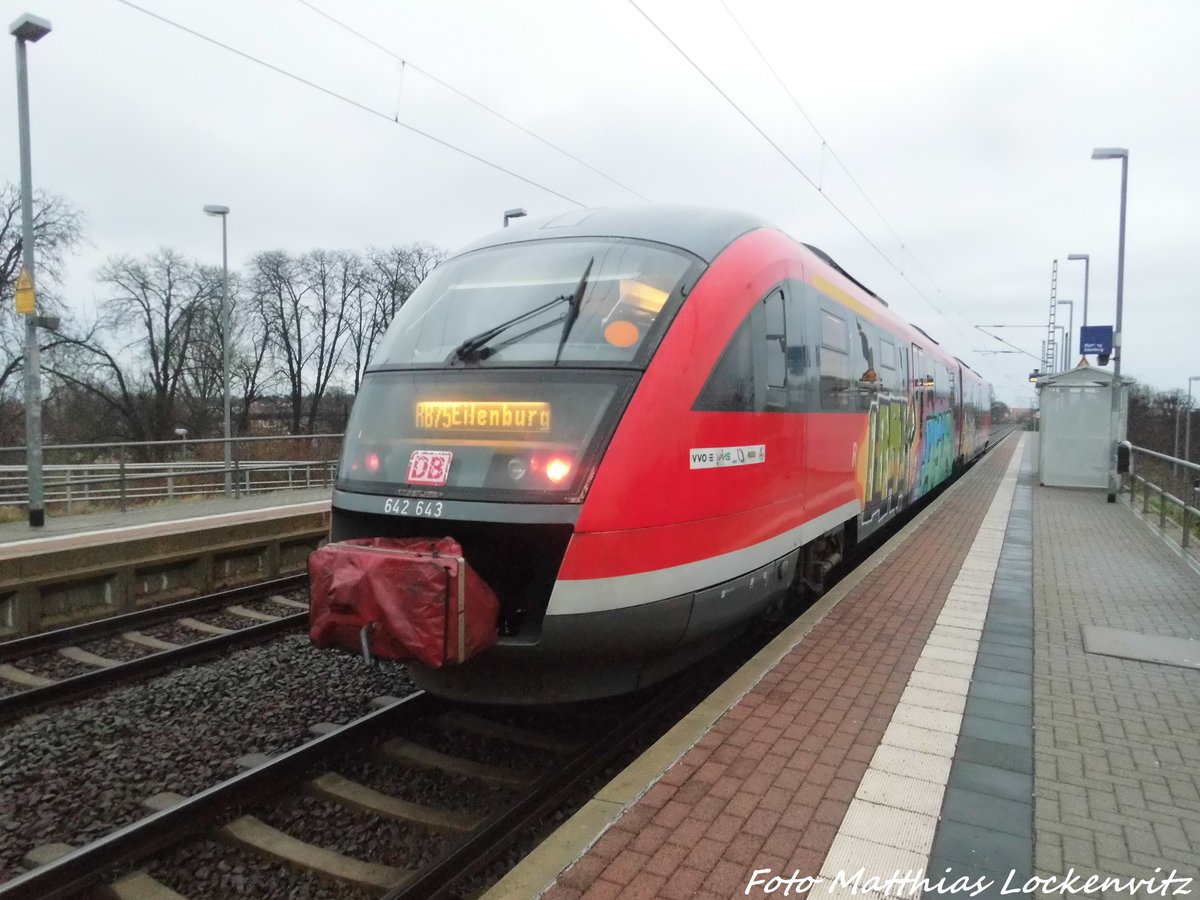 642 143 / 643 im Bahnhof Delitzsch ob Bf am 30.3.16