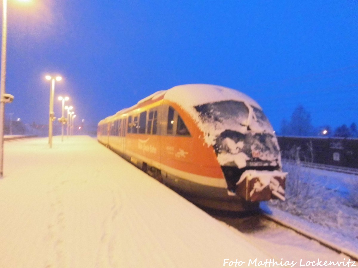 642 222 / 722 abgestellt im Bahnhof Oebisfelde am 16.1.16