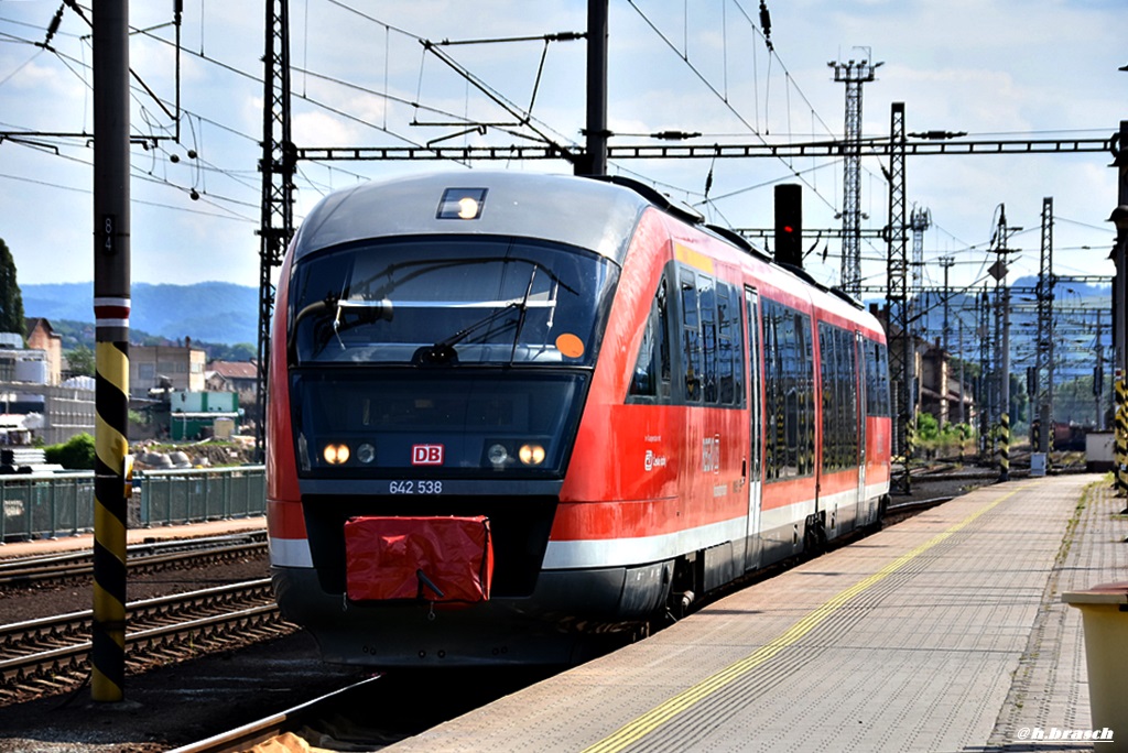 642 538 kurz vor der abfahrt vom bf decin hl.n.richtung bad schandau,10.06.17