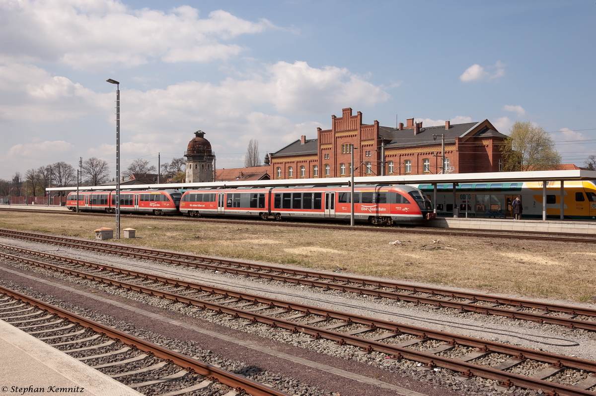 642 668-7 & 642 666-1 als RB34 (RB 27854) von Rathenow nach Stendal in Rathenow. 19.04.2015