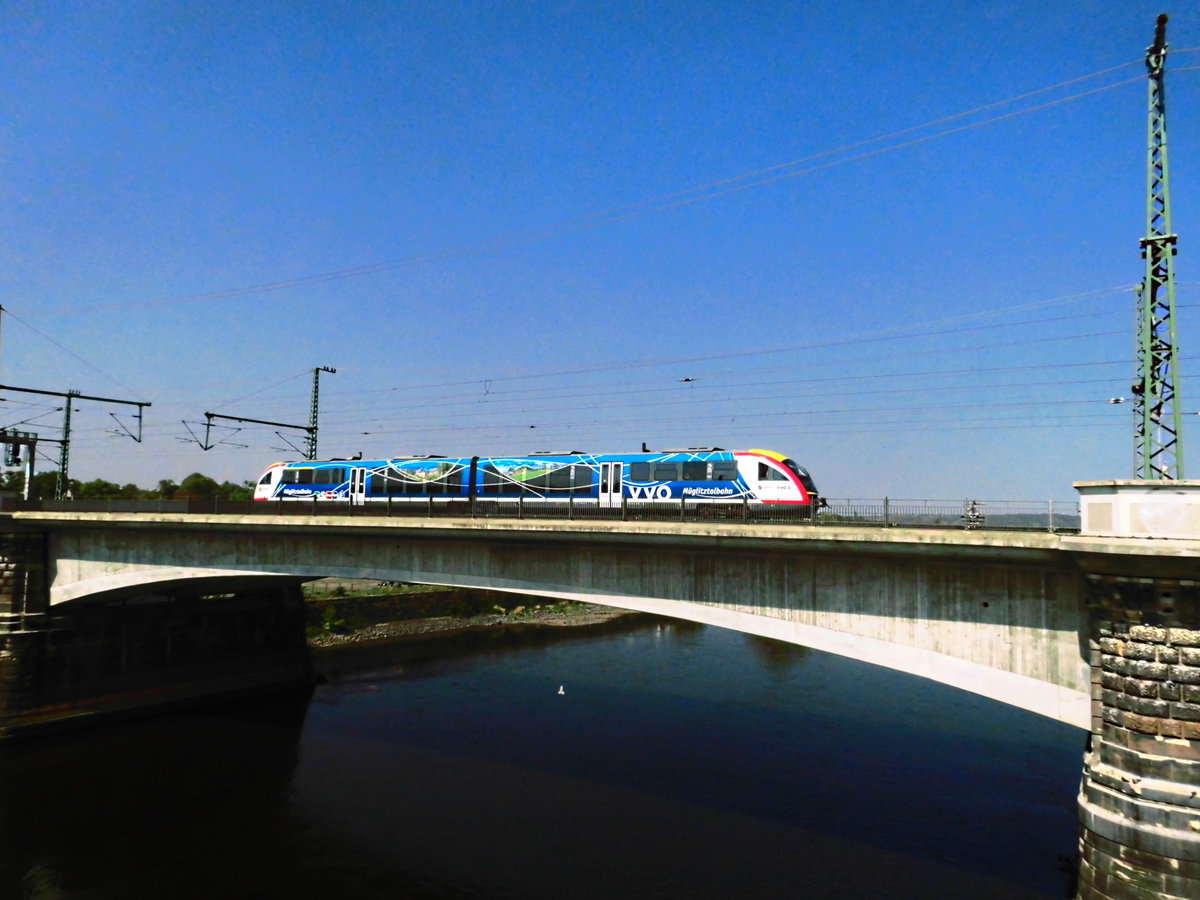 642 XXX der Städtebahn Sachsen GmbH zwischen den Bahnhöfen Dresden Neustadt und Dresden-Mitte am 5.9.18