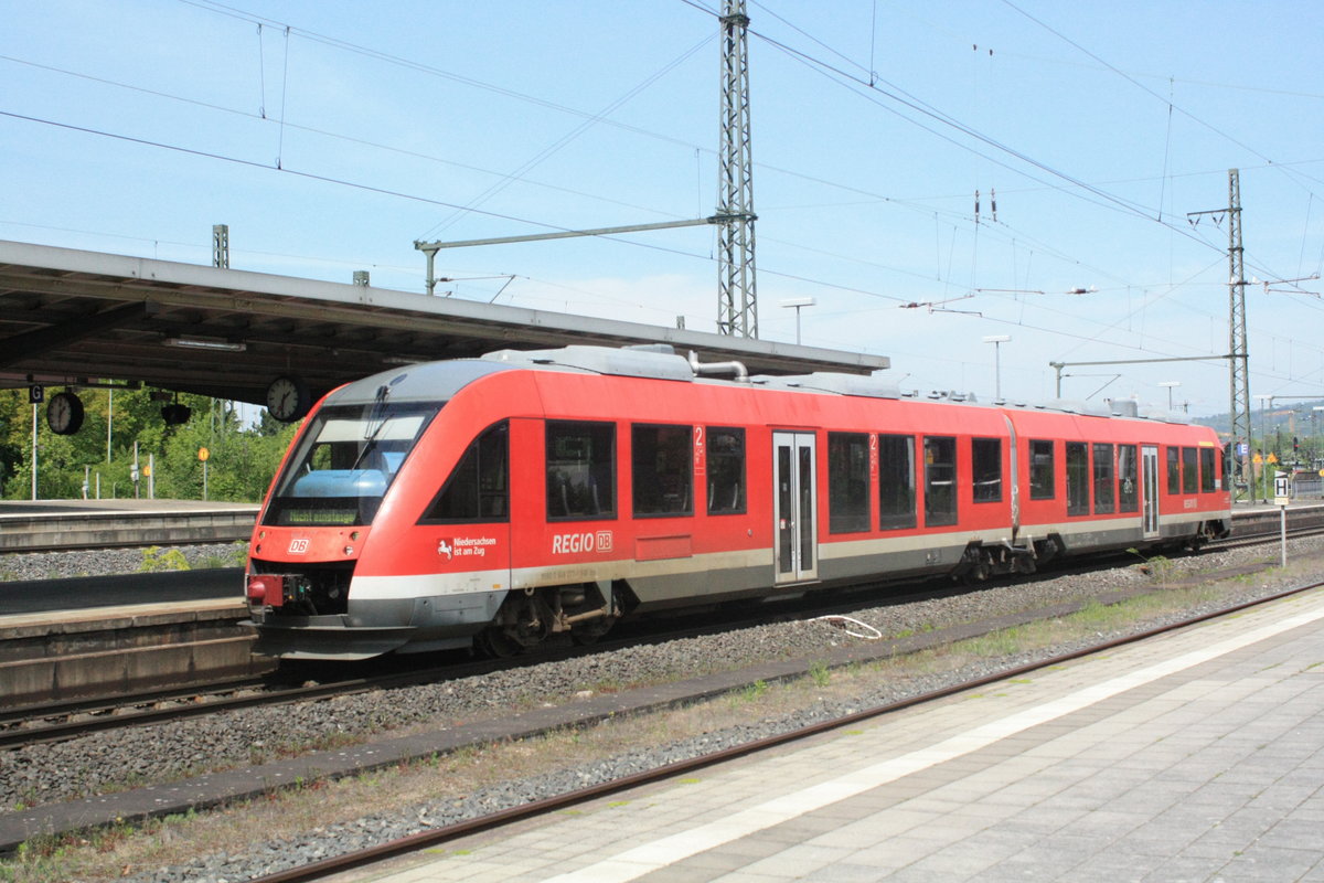 648 277/777 bei der Einfahrt in den Endbahnhof Gttingen am 8.5.20