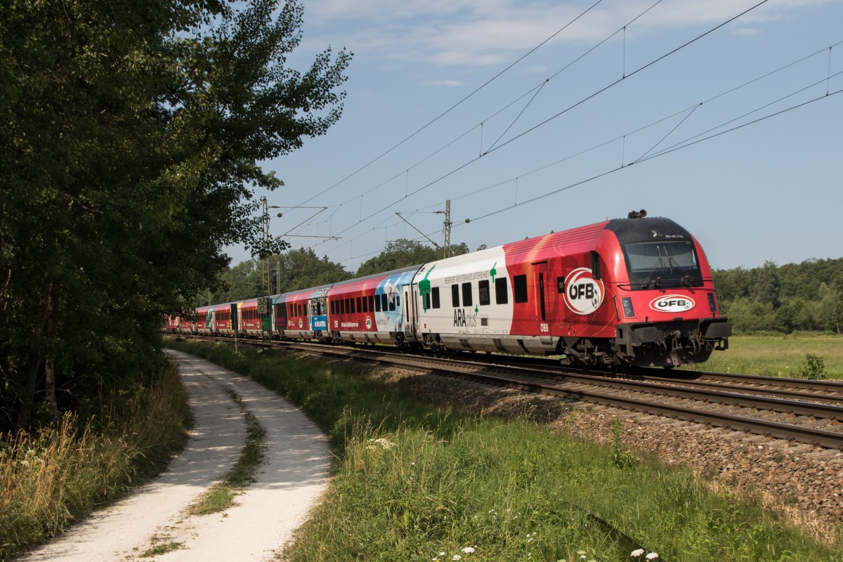 80 90 725 am Zugende des  FB Railjets  am 19. Juli 2015 bei bersee.