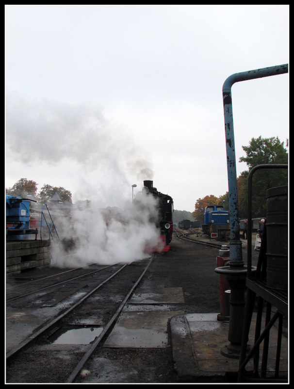 99 1781-6 dampfte sich am 12.Okt.2013 in Putbus ein.