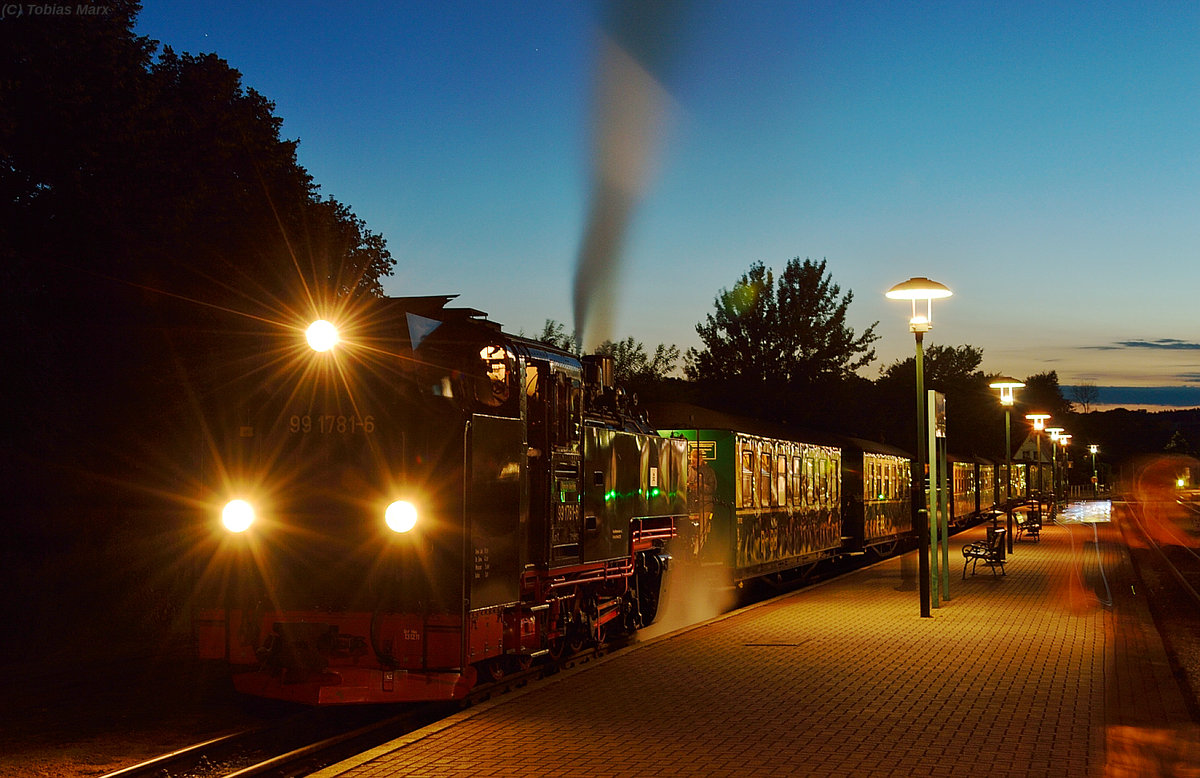 99 1781-6 mit P 115 am 21.07.2016 in Binz LB
