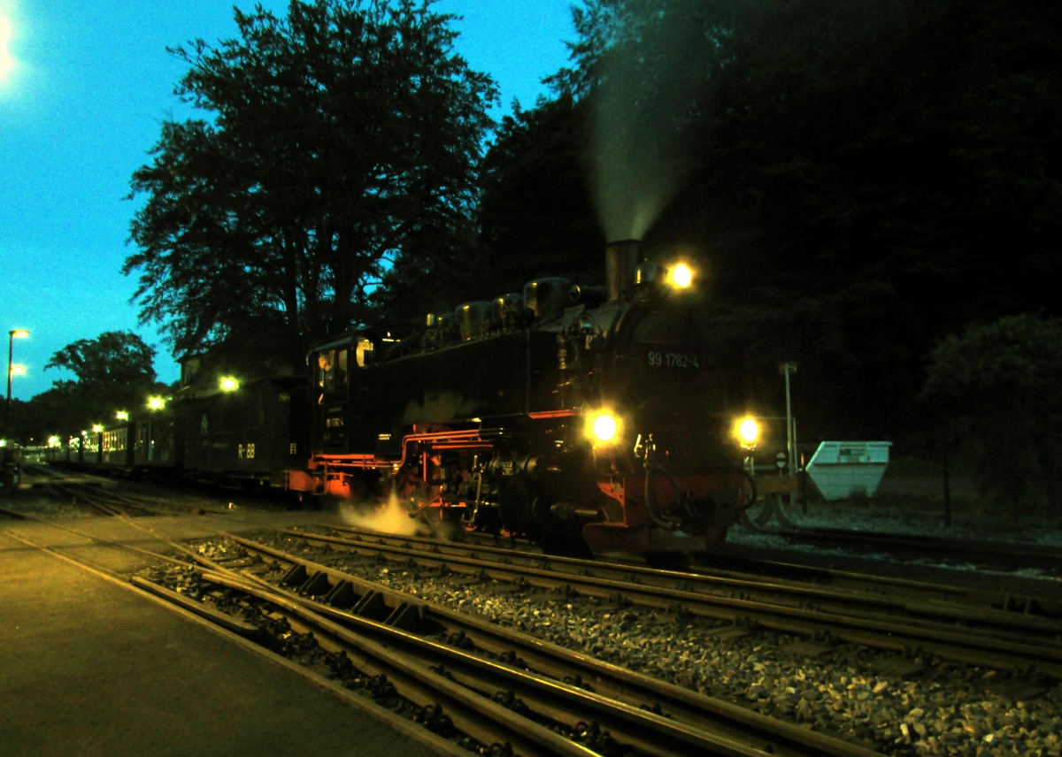 99 1782-4 abfahrbereit mit P 114 in Göhren am 01.08.2014