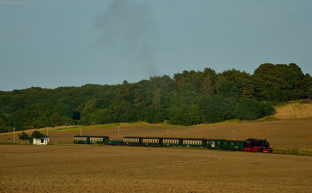 99 1782-4 bei der Durchfahrt durch Seelvitz am 23.07.2016 mit P 232