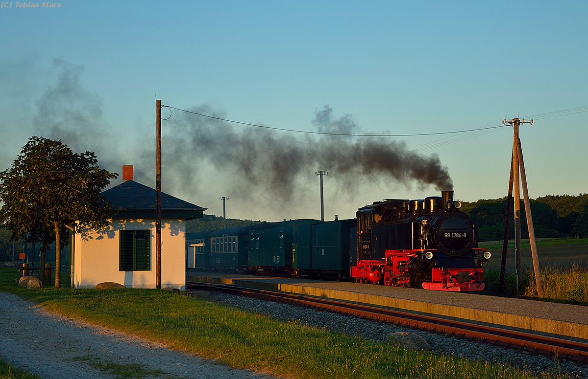 99 1784-0 bei der Durchfahrt durch Seelvitz am 21.07.2016 mit P 112
