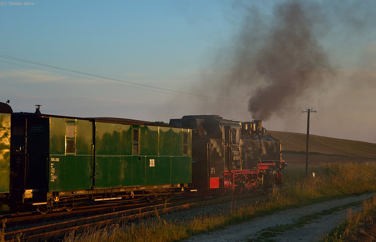 99 1784-0 bei der Durchfahrt durch Seelvitz am 21.07.2016 mit P 112