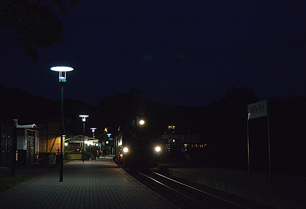 99 1784-0 fuhr am Abend des 07.08.2015 in Sellin Ost ein