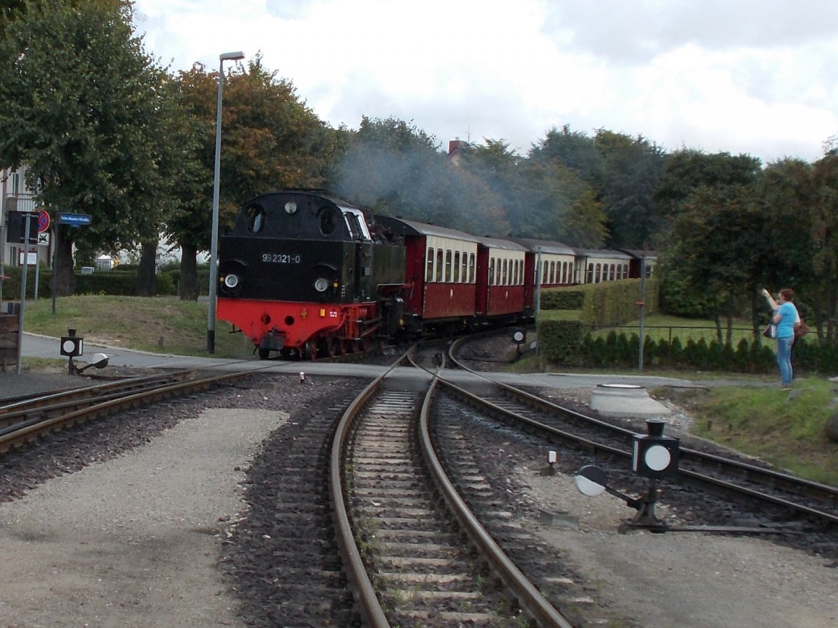 99 2321 erreichte,am 31.August 2014,Kühlungsborn West.