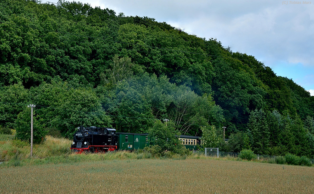 99 4011-5 mit P 104 vor Seelvitz am 18.07.2016