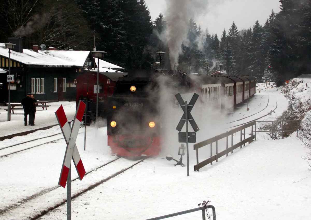 99 7234-0 im Bahnhof Schierke am 6.1.2015.Fotograf war mein Vater.