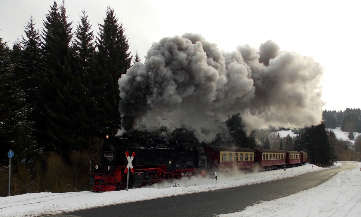 99 7245-6 zwischen Sorge und Elend am 6.1.2015.Fotograf war mein Vater.