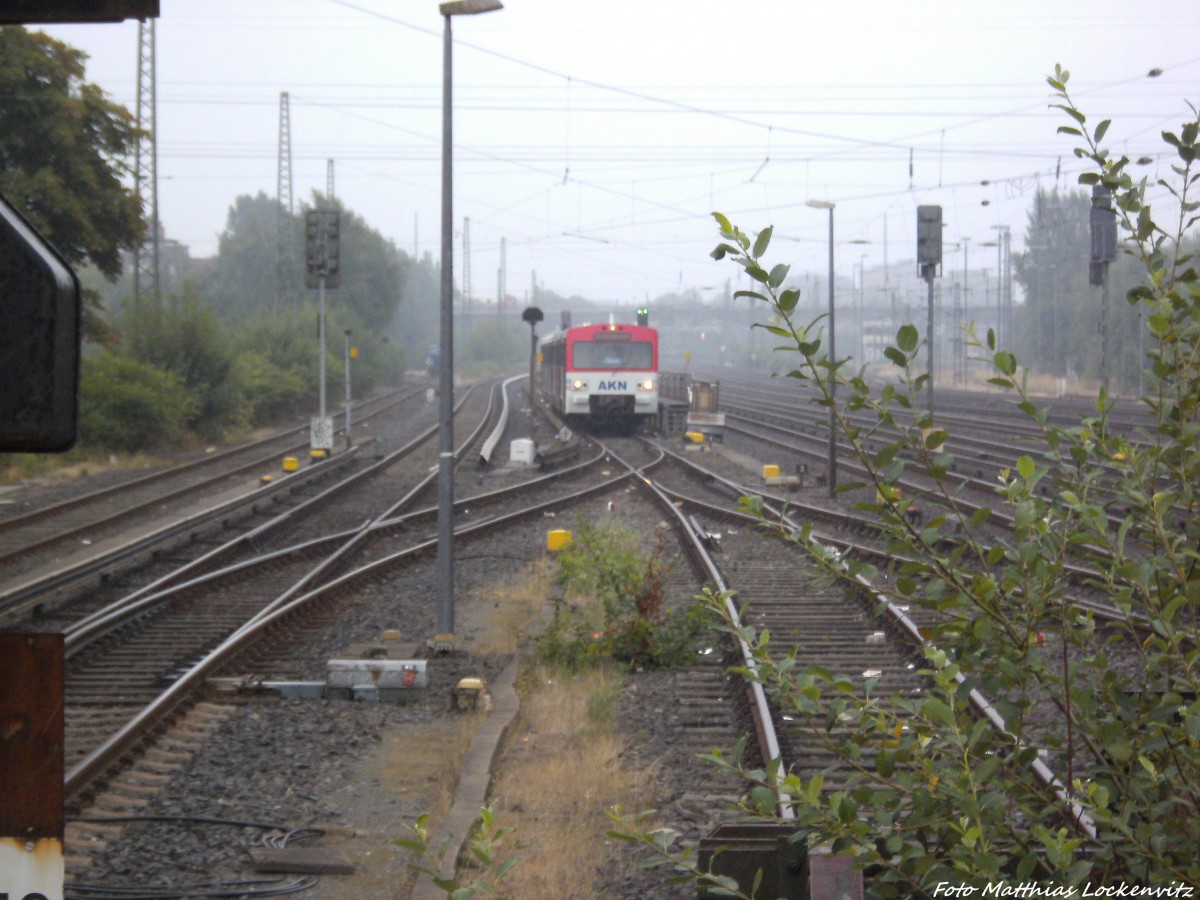 AKN VTE & VTA Triebwagen als A1 mit ziel Kaltenkirchen in der AKN abstellanlage an der AKN / S-Bahn Station Eidelstedt in Hamburg am 31.8.13