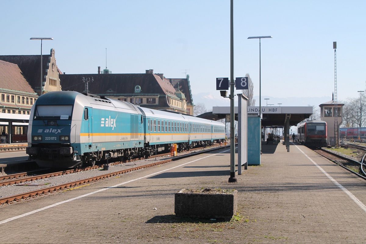 Alex 223 072-0(9280 1223 072-0 D-DB) mit nem Alex nach München Hbf. 27.03.2017