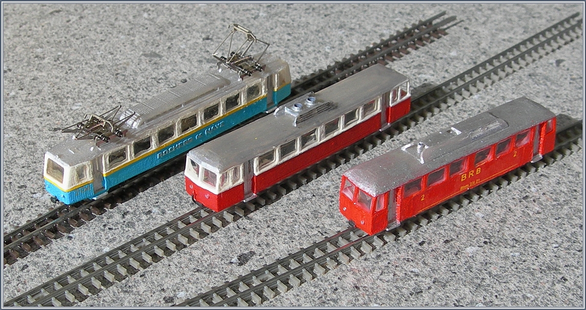 Alle drei von Julian Ryf gezeichneten und bei shapeway erhätlichen Ze Schweizer Schmalspur Triebwagen auf einen Blick: BRB Bhm 2/4 21, MG Bhm 2/4 und der Rocheres de Naye Bhe 2/4 204.
26. Feb. 2017