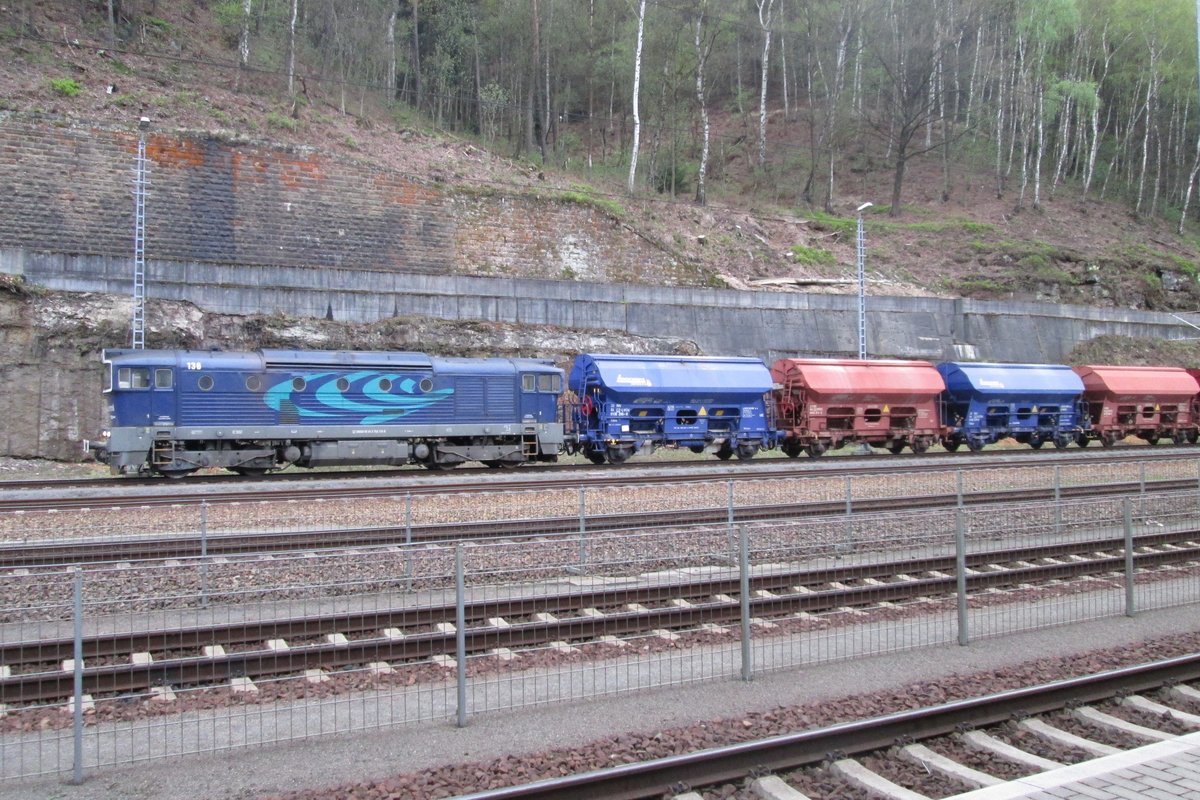 Am 10 April 2017 steht Unipetrol 753 716 in Bad Schandau.