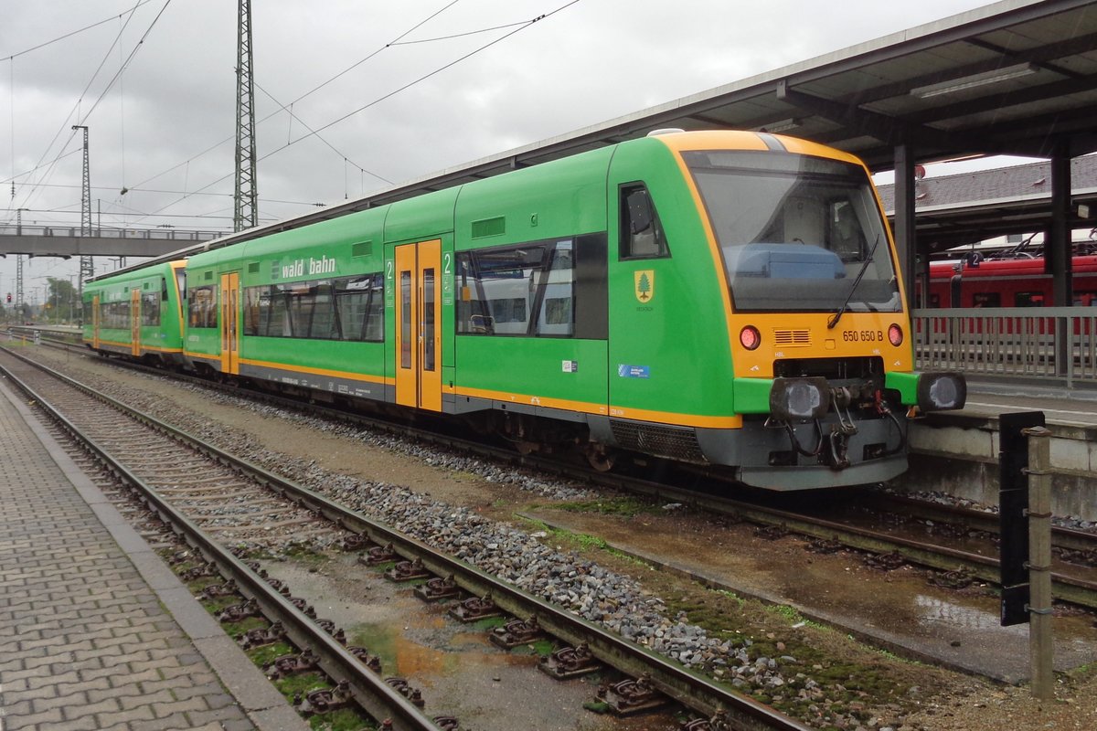 Am 14 September 2017 steht 650 650 in Plattling.