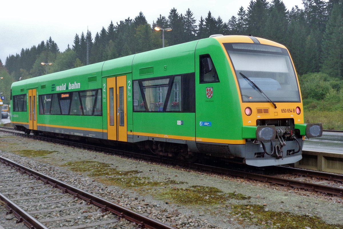 Am 14 September 2017 steht 650 654 in Zelezna Ruda.